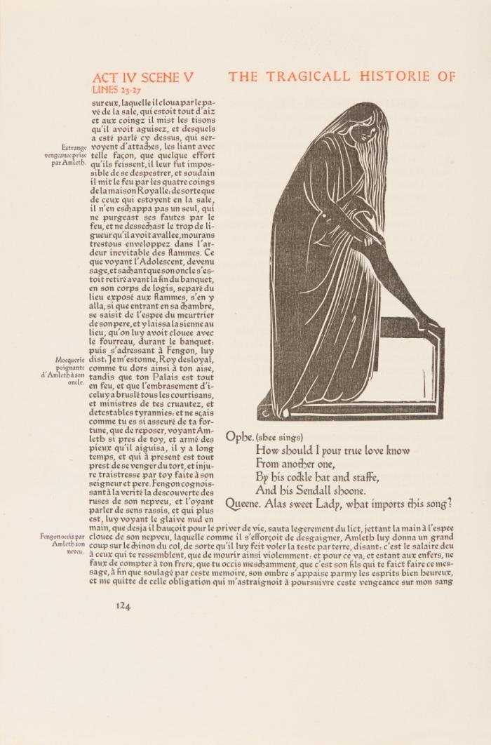 The tragedy of Hamlet prince of Denmarke. 5 Hefte mit Probedrucken und Erläuterungstext.