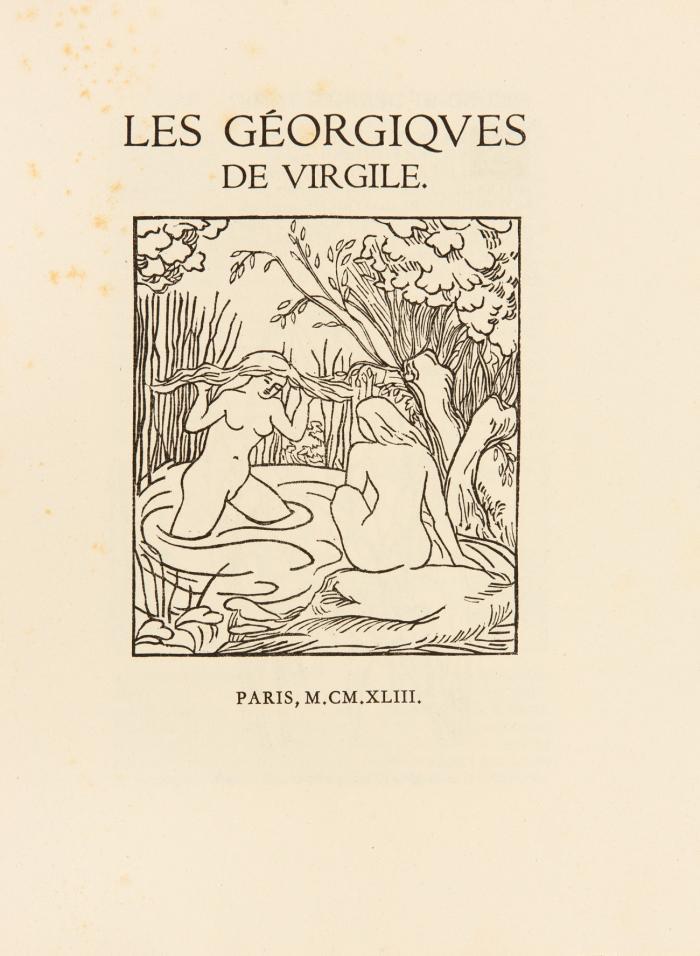 Les Géorgiques. Texte Latin et version française de J. Delille. 2 Bände mit Suite in 3 Bdn.