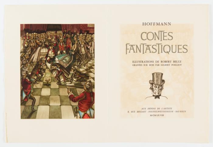 E. T. A. Hoffmann, Contes fantastiques. Illustrations de R. Beltz. Gravées sur bois par Gilbert Poillot.