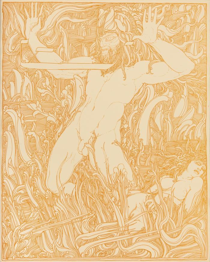 Ernst Fuchs: Samson. Original etchings and illustrations.