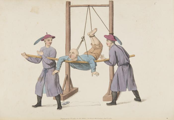 The punishments of China. With explanations in English and French. (Titel u. Text in Engl. u. Französ.).