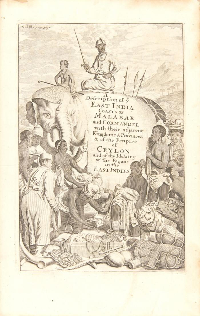 A true and exact description of the most celebrated East-India coasts of Malabar and Coromandel; as also of the isle of Ceylon. [= Bd. III aus: A. u. J. Churchill, A collection of Voyages and Travels].
