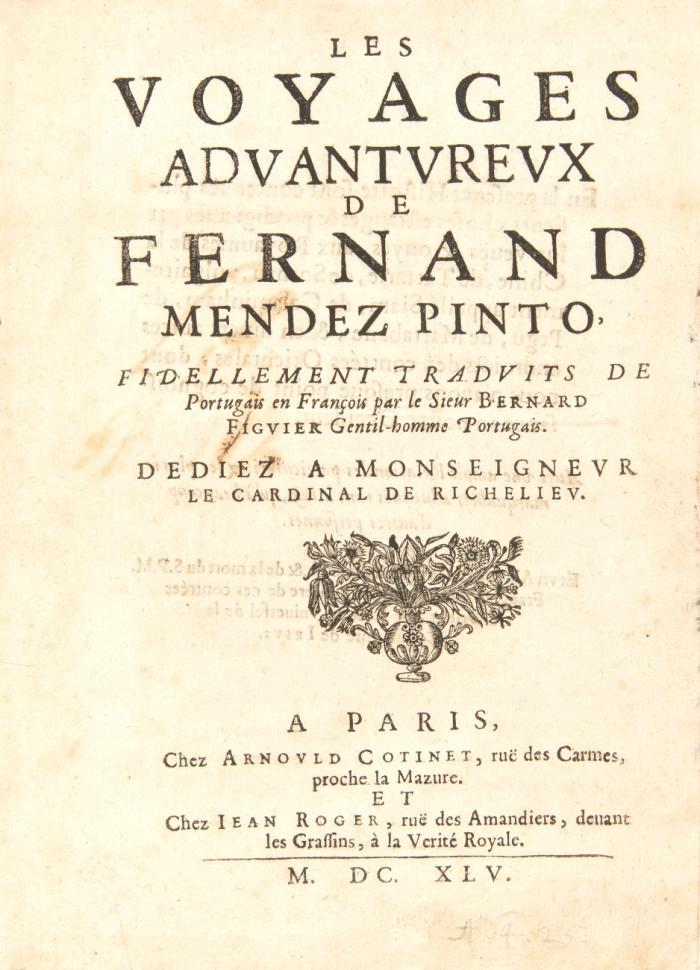 Les voyages advantureux. Fidellement traduits de Portugais ... de B. Figuier.
