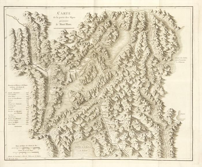Voyages dans les Alpes, précédés d'un essai sur l'histoire naturelle des environs de Geneve. 2 Bde (von 4).