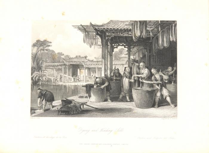 The Chinese Empire illustrated: being a series of views from original sketches, displaying the scenery, architecture, social habits of that ancient and exclusive nation. 3 Tle. in 1 Bd.