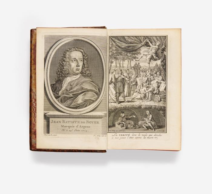 Lettres cabalistiques, ou correspondance philosophique, historique & critique, entre deux Cabalistes, divers esprits elementaires, & le seigneur Astaroth. Nouvelle edition, augmentée de LXXX. nouvelles lettres, de quantité de remarques, & de plusieurs figures. 6 Bde. in 3.