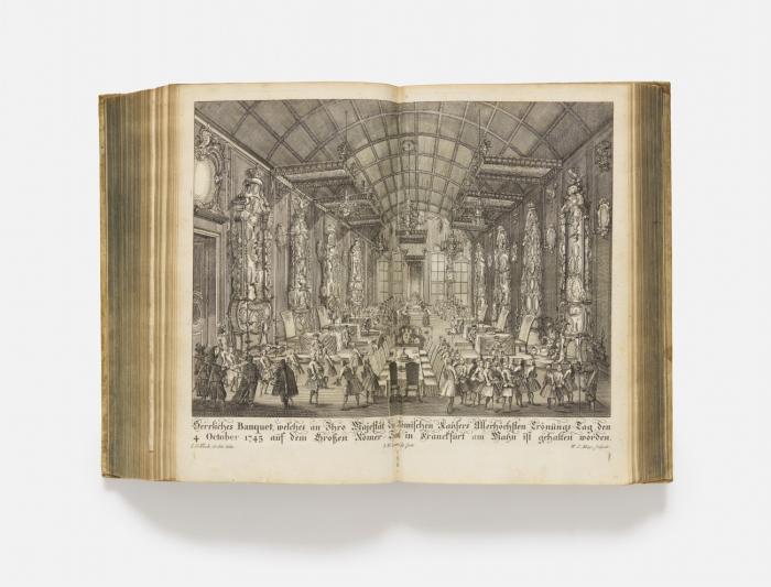 Vollständiges Diarium von der höchst-beglückten Erwehlung (Crönung) des allerdurchlauchtigsten großmächtigsten und unüberwindlichsten Fürsten und Herrn, Herrn Franciscus Königs zu Jerusalem. 2 Teile in 1 Band.