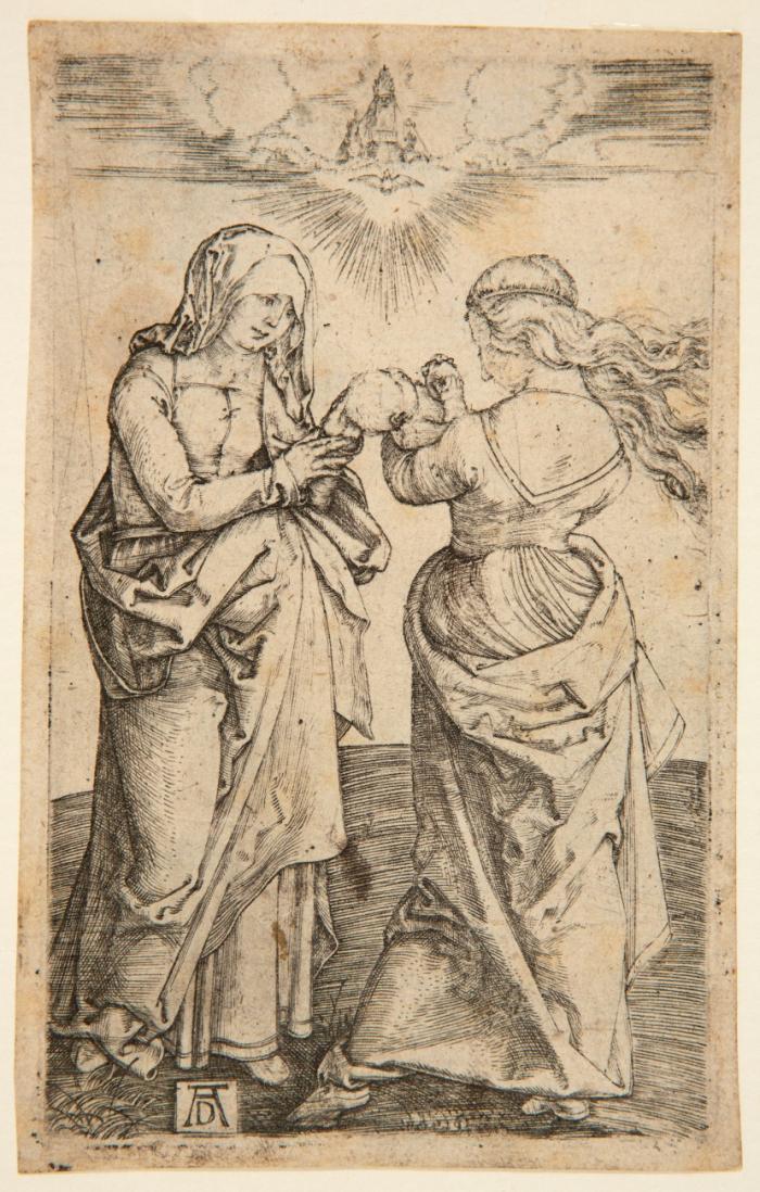 Die Heilige Anna und Maria mit dem Kinde, stehend.