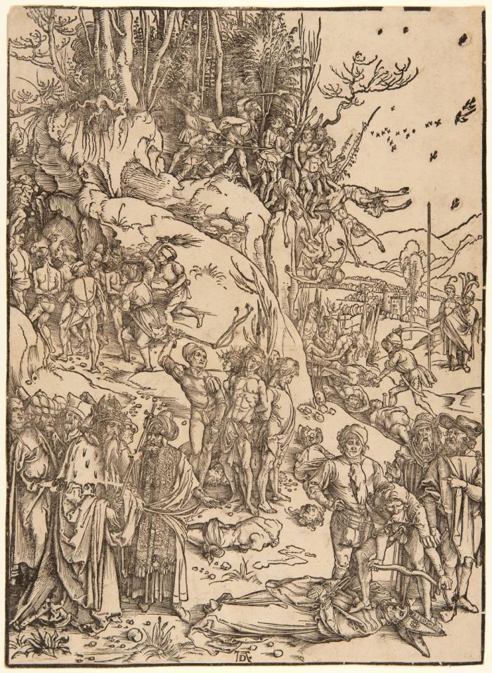 Die Marter der Zehntausend. Um 1497.