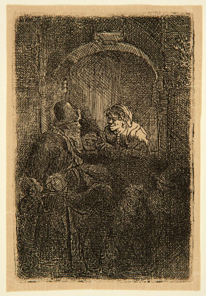 Leierkasten-Spieler (Der Schulmeister). 1641.