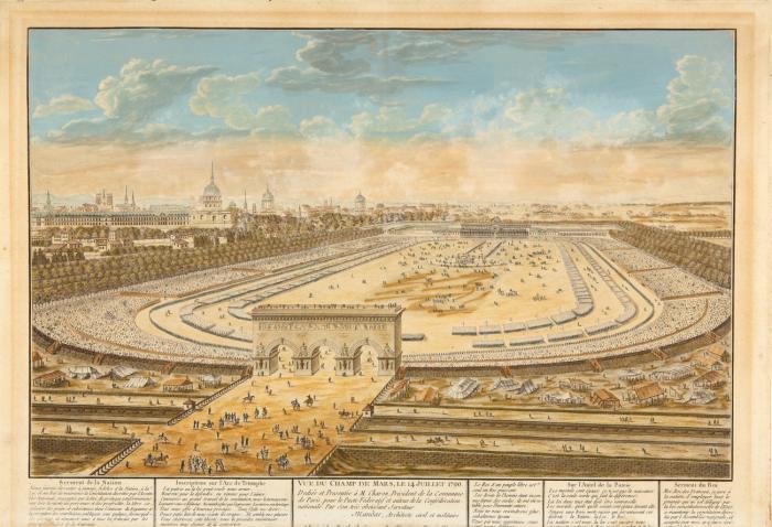 Paris. Vue du Champs de Mars