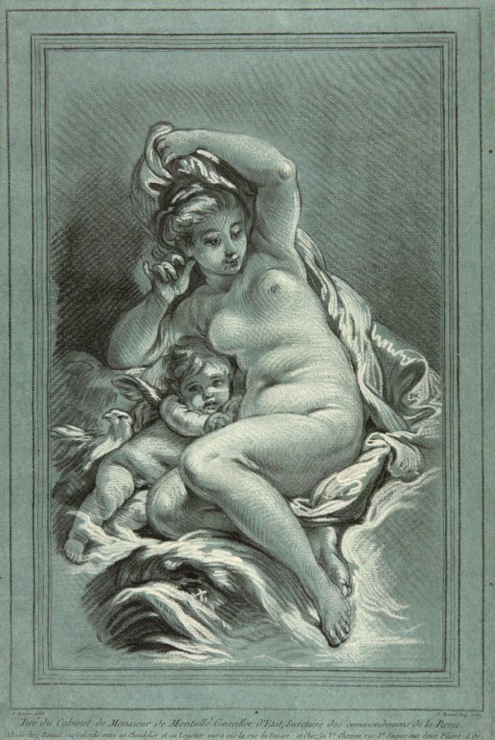 Venus et l'Amor sur un Dauphin.