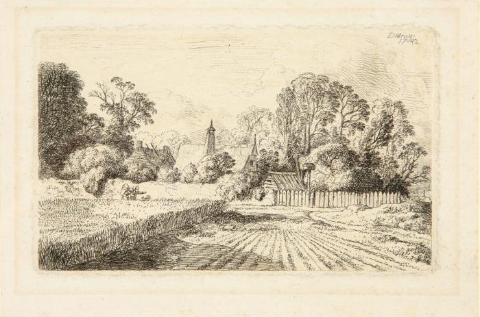 Der Weg neben dem Kornfelde. 1742. / Der Weg am Bretter-Zaune. 1746.