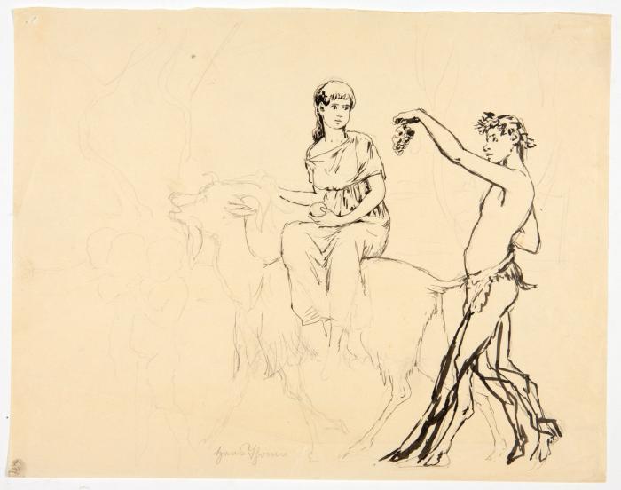 Faun und Nymphe.