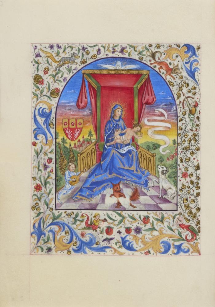 Gebetbuch. Deutsche illuminierte Handschrift auf Pergament.