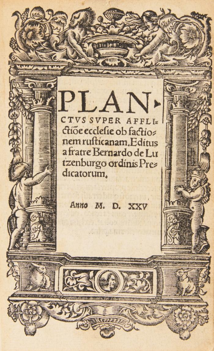 Planctus super afflictio[n]e ecclesie ob factionem rusticanam.