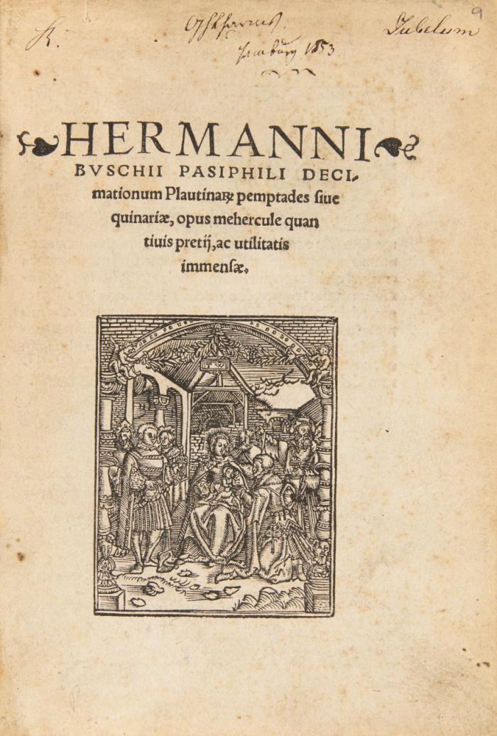 Decimationum Plautina[rum] pemptades siue quinariae, opus mehercule quantiuis pretij, ac utilitatis immensae.