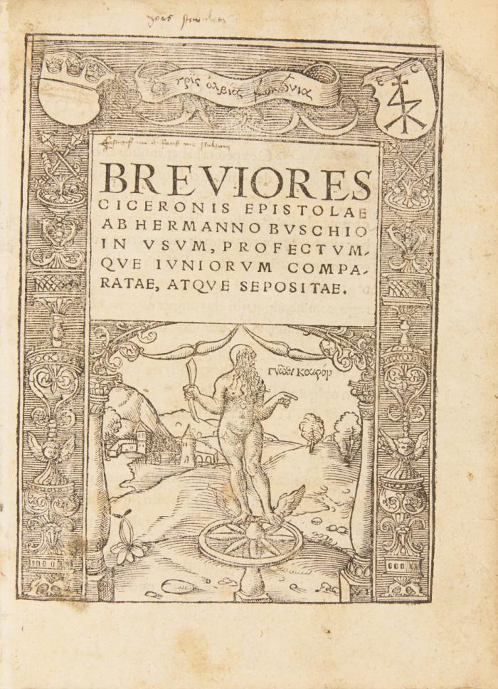 Breviores Ciceronis epistolae ab Hermanno Buschio in usum, profectumque iuniorum comparatae, atque sepositae.
