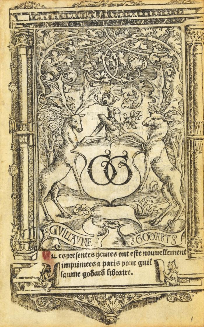 Horae B.M.V. für den Gebrauch von Rom.  In lateinischer Sprache, einzelne Texte in Französisch.  Druck auf Pergament.