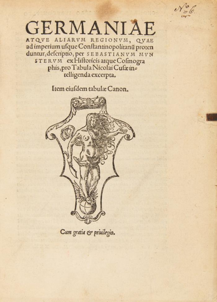 Germaniae atque aliarum regionum, quae ad imperium usque Constantinopolitanu proten duntur, ... Item eiusdem tabulae Canon.