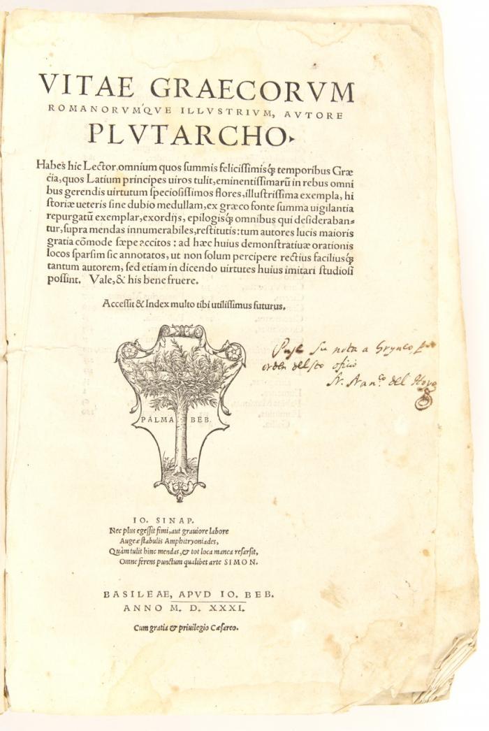 Vitae Graecorum Romanorumque illustrium.