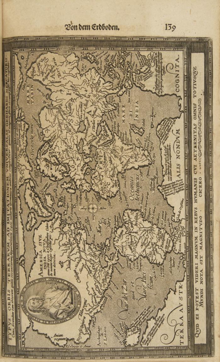 Cosmographia. Das ist: Ein schöne, richtige und volkomliche Beschreibung deß Göttlichen Geschöpffs, Himmels und der Erden.