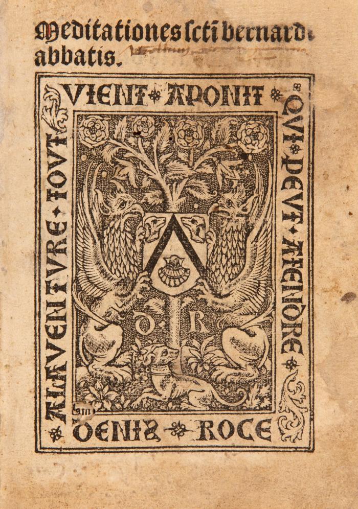 Sammelband mit 3 Werken von Berhard von Clairvaux, Thomas von Aquin und Augustinus.