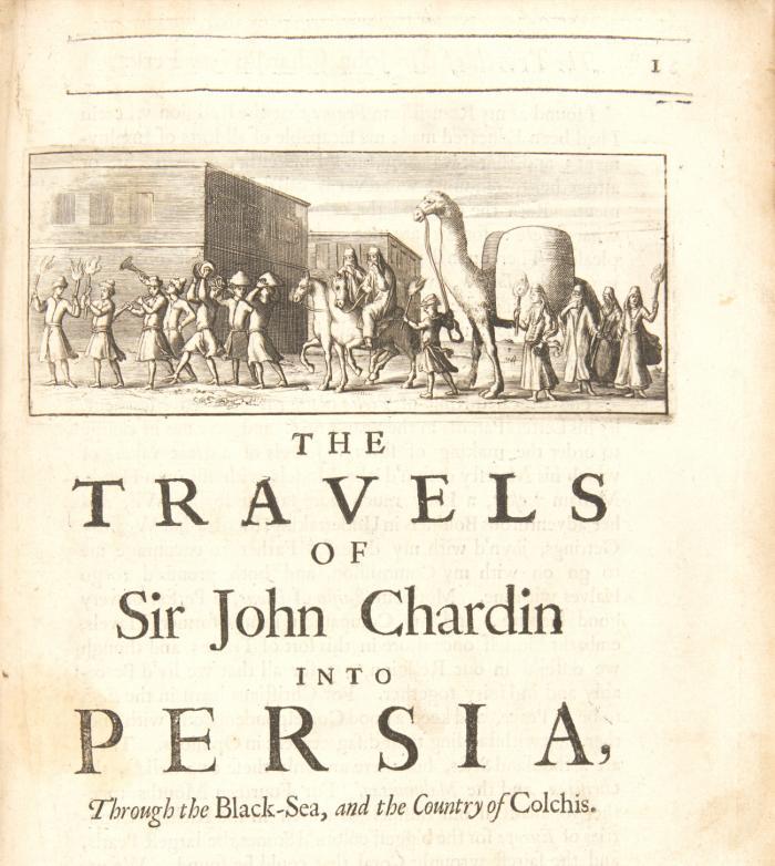 The Travels into Persia and the East-Indies. The First Volume (alles). 2 Tle. in 1 Bd.