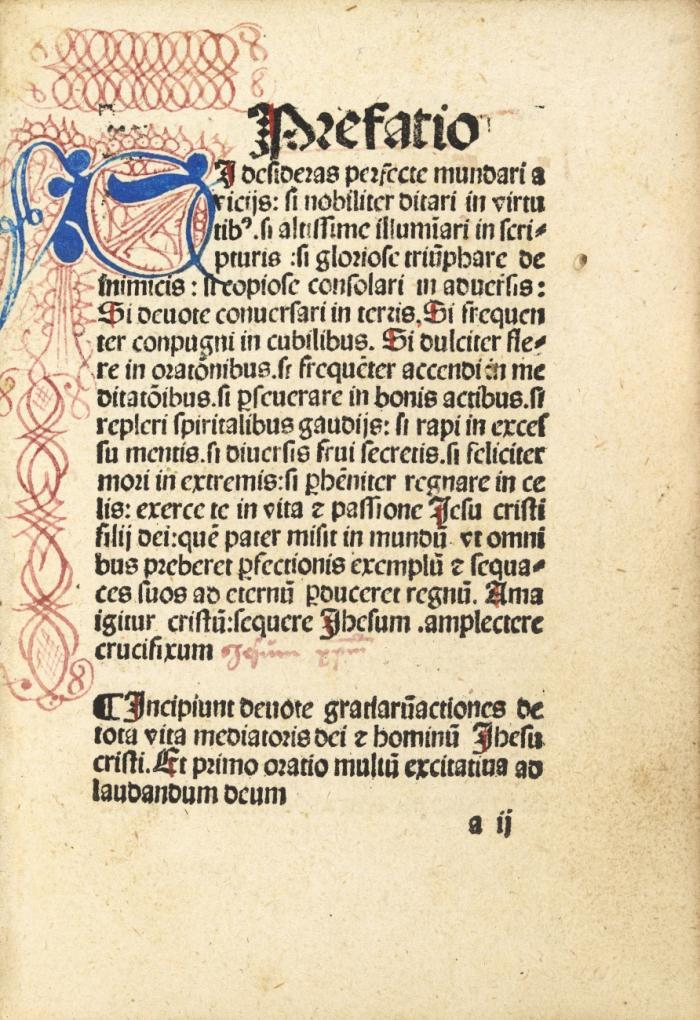 Meditationes de vita et beneficiis salvatoris Jesu Christi. [Daran:] Gerardus de Zutphania: De spiritualibus ascensionibus.