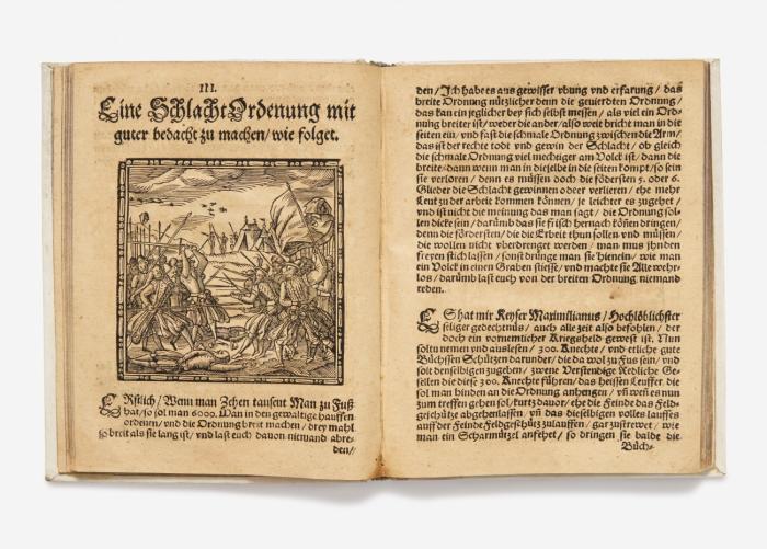Krieges Ordnung: zu Roß und Fuß sampt der Artalerery und zugehörigen Munition... Jetzo aber auffs newe mit einem tröstlilichem bericht Herrn D. Martini Lutheri gebessert. Das nemlichen: Krieg und Kriegesleute vor Gott ein angenemer stand sey und wie sich Kriegsleute in angehender Schlacht, Sturm oder Scharmützel Gott befehlen und den Feind getrost ansetzen sollen.