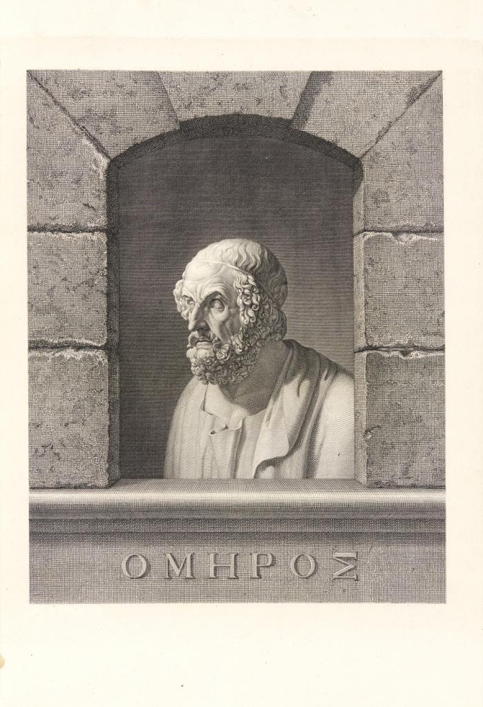 Homer nach Antiken gezeichnet. Mit Erläuterungen von Ch. G. Heyne. 6 Hefte in 1 Bd.
