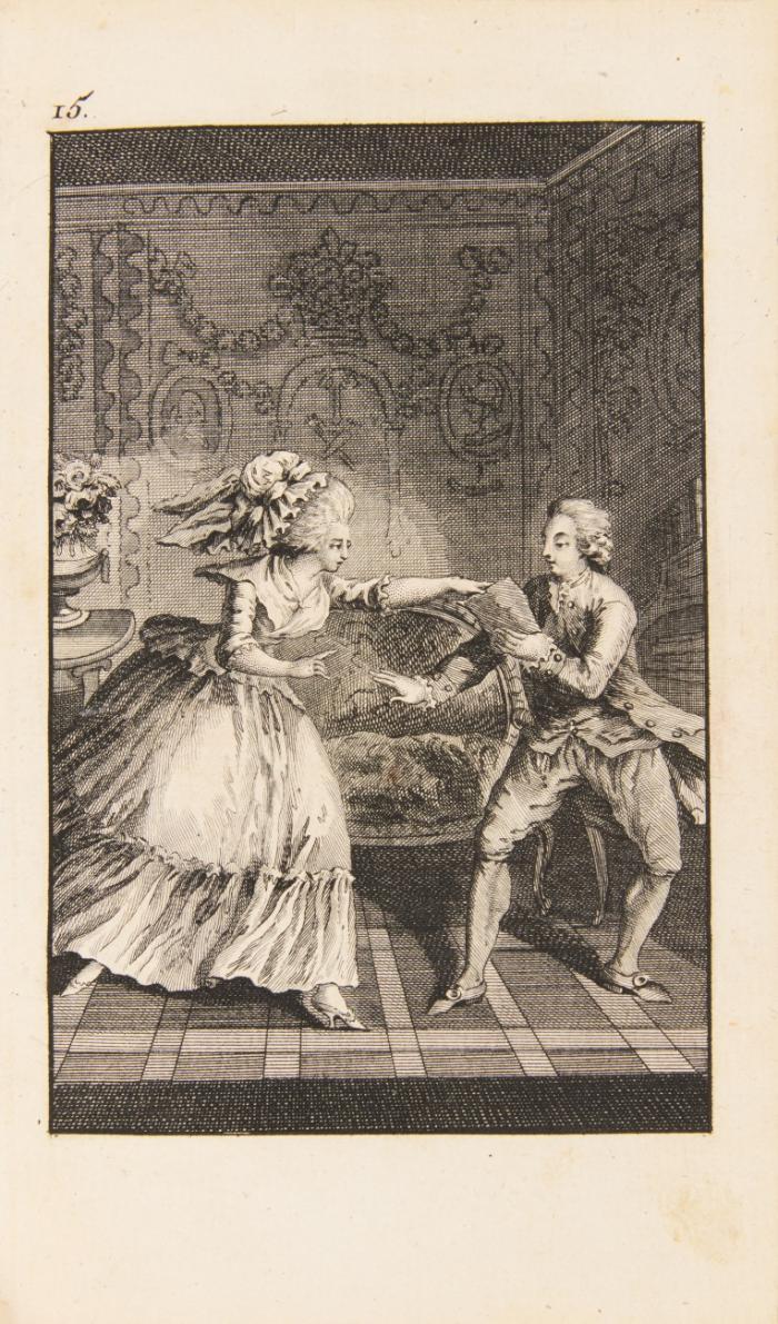 Les françaises, ou XXXIV exemples choisis dans les moeurs actuelles, propres à diriger les filles, les epouses, les femmes, & les mères. 4 Bde.