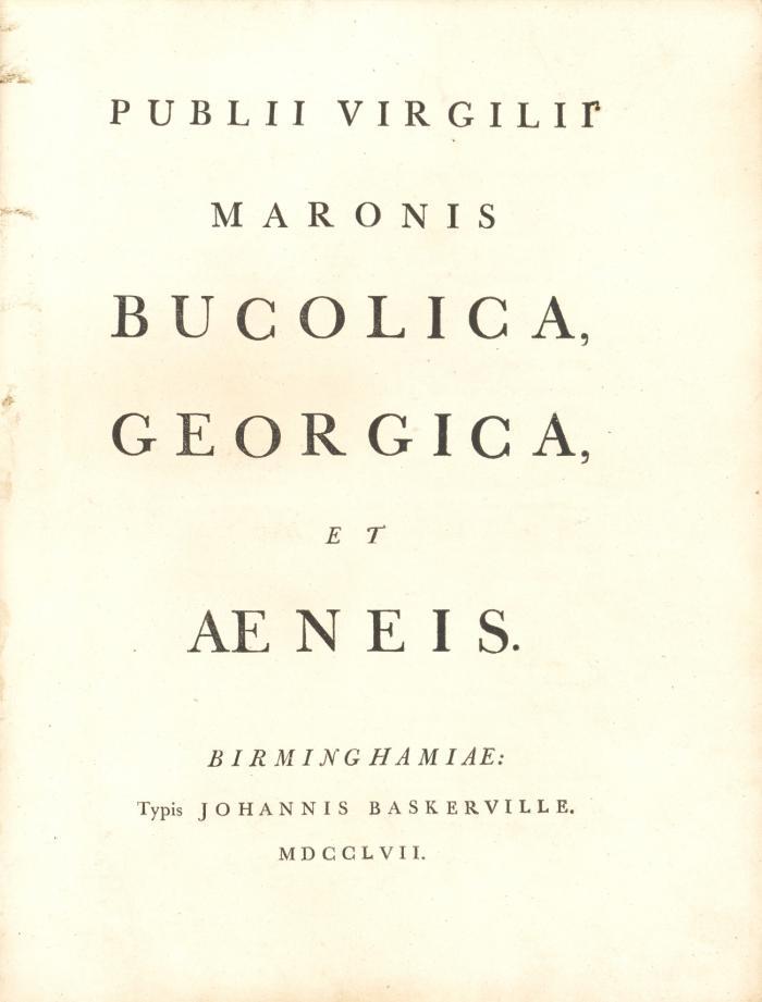Bucolica, Georgica, et Aeneis.