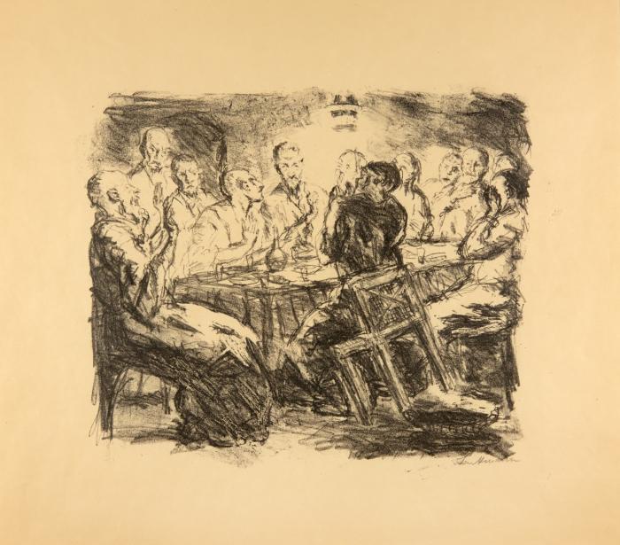 DAS ABENDMAHL (BLATT 5 ZU: SECHS LITHOGRAPHIEN ZUM NEUEN TESTAMENT)