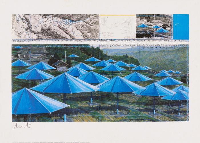 THE UMBRELLAS, JOINT PROJECT FOR JAPAN-USA (BLUE)