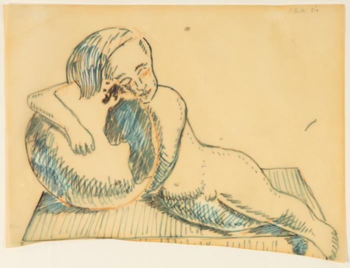 STUDY FOR BOY WITH LOLLIPOP
