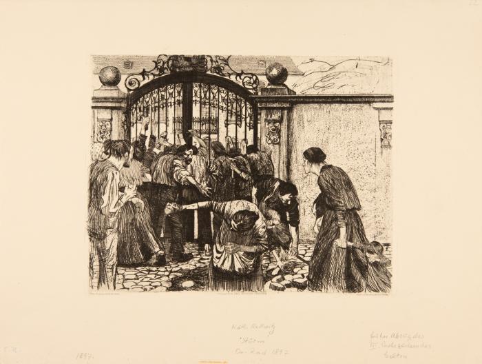 STURM (BLATT 5 AUS DEM ZYKLUS: EIN WEBERAUFSTAND)