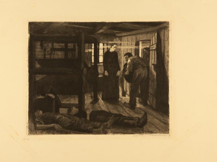 ENDE (BLATT 6 AUS DEM ZYKLUS: EIN WEBERAUFSTAND)