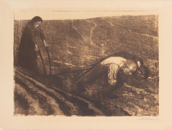 PFLUGZIEHER UND WEIB (VERWORFENE ZWEITE FASSUNG ZU DEM ZYKLUS: BAUERNKRIEG)