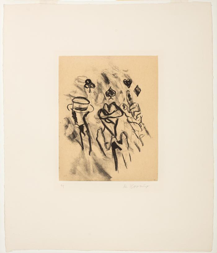 OHNE TITEL (AUS: SEVENTEEN LITHOGRAPHS FOR FRANK O'HARA)