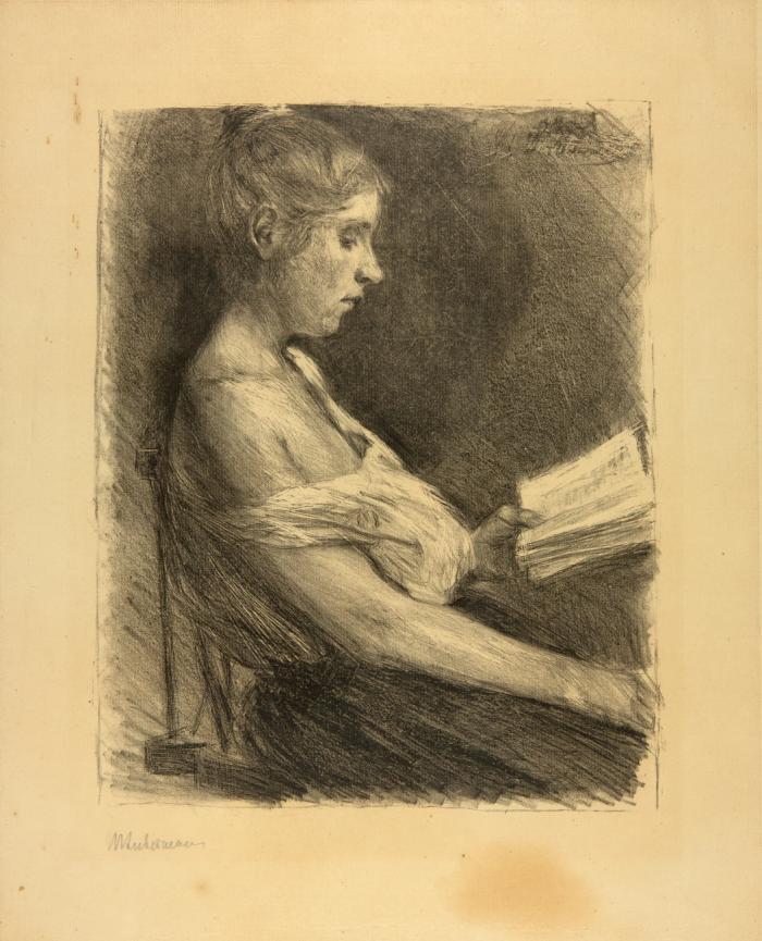 LESENDES MÄDCHEN