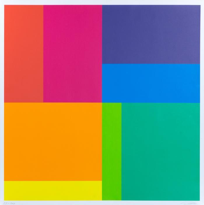 BEWEGUNG VON 8 FARBEN UM EINE ACHSE