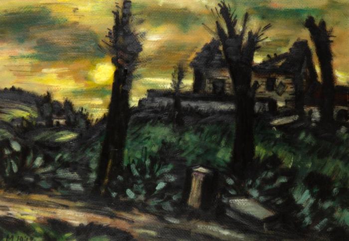 TROIS ARBRES MORTS ET MAISON EN RUINES LOT-ET-GARONNE