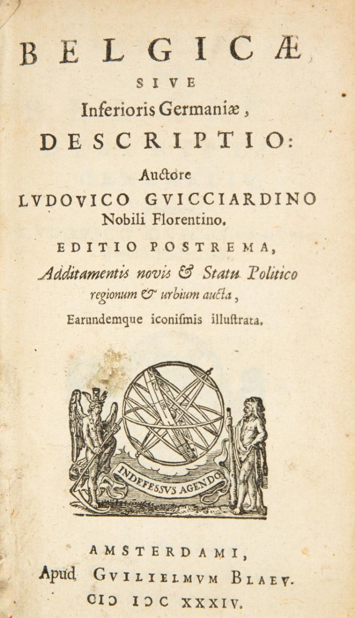 Belgicae sive Inferioris Germaniae descriptio. 2 Tle. in 1 Bd.