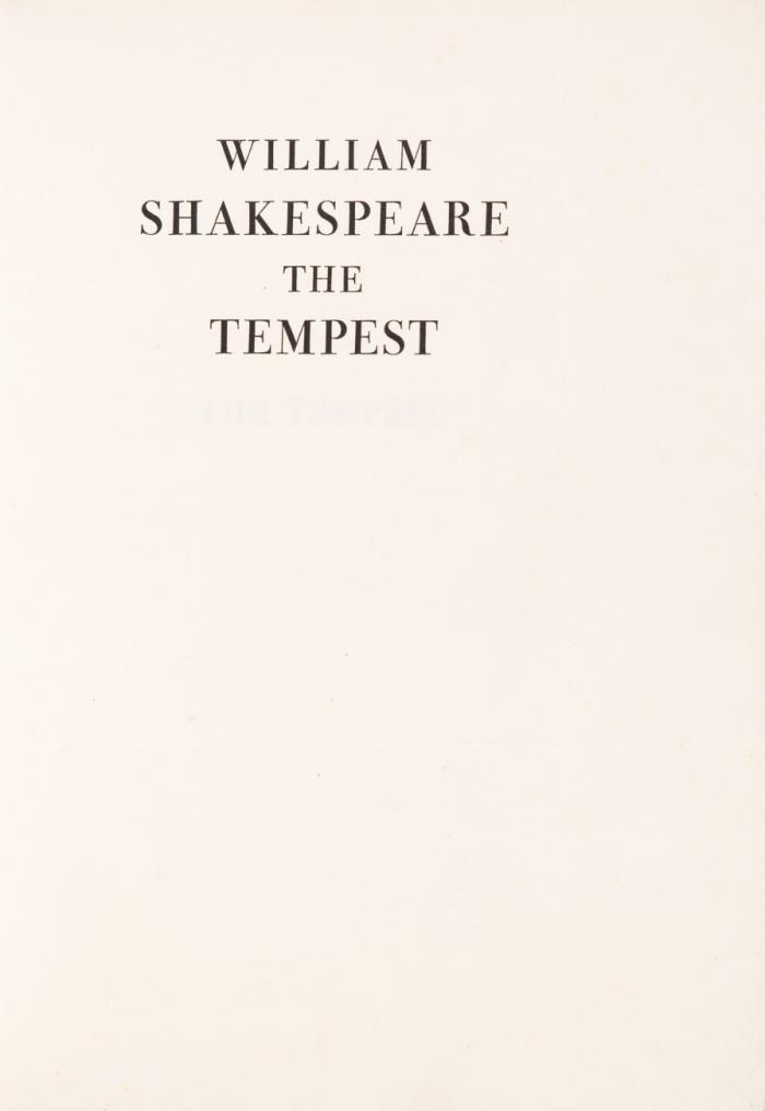 The Tempest.