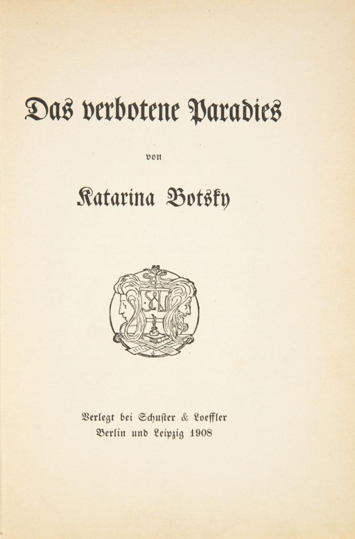 Das verbotene Paradies.