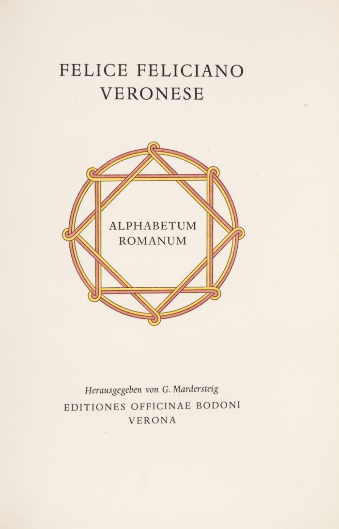 Alphabetum Romanum.