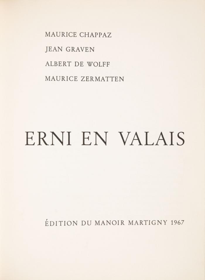 Erni en Valais.