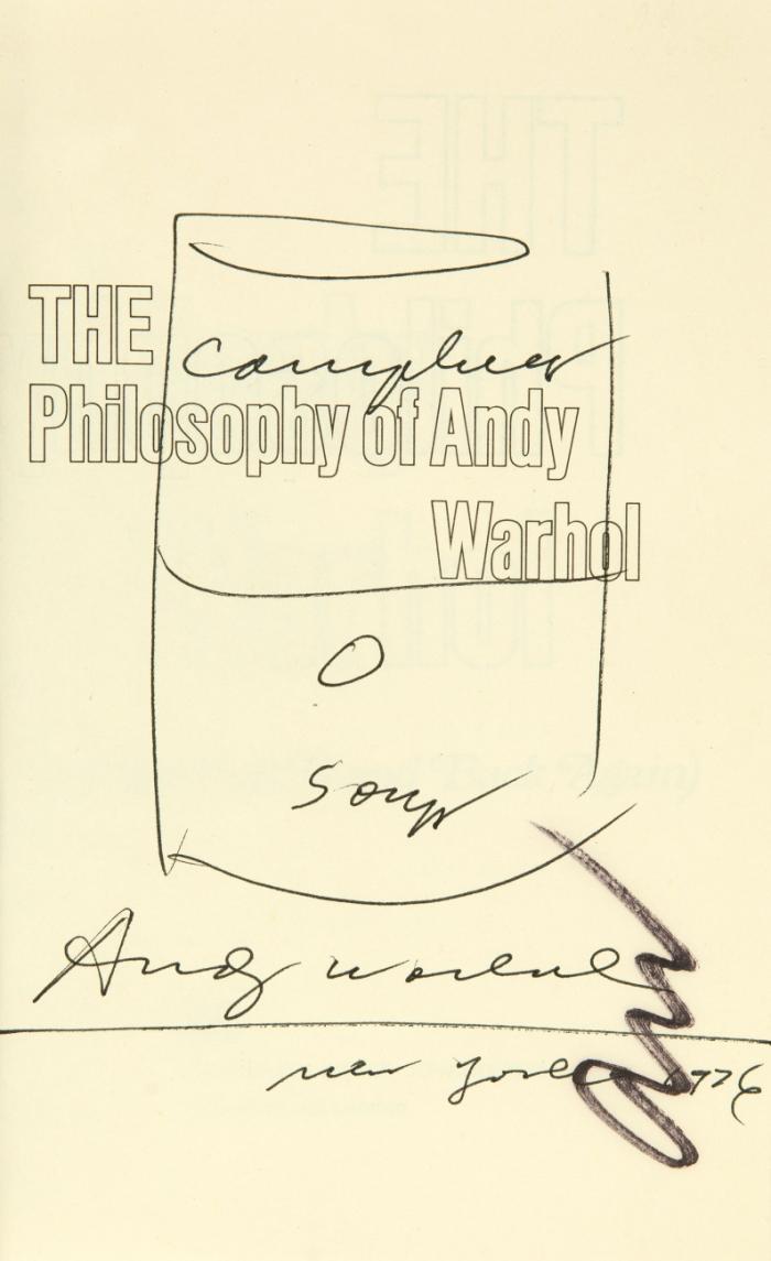 The philosophy of Andy Warhol. (From A to B and back again).