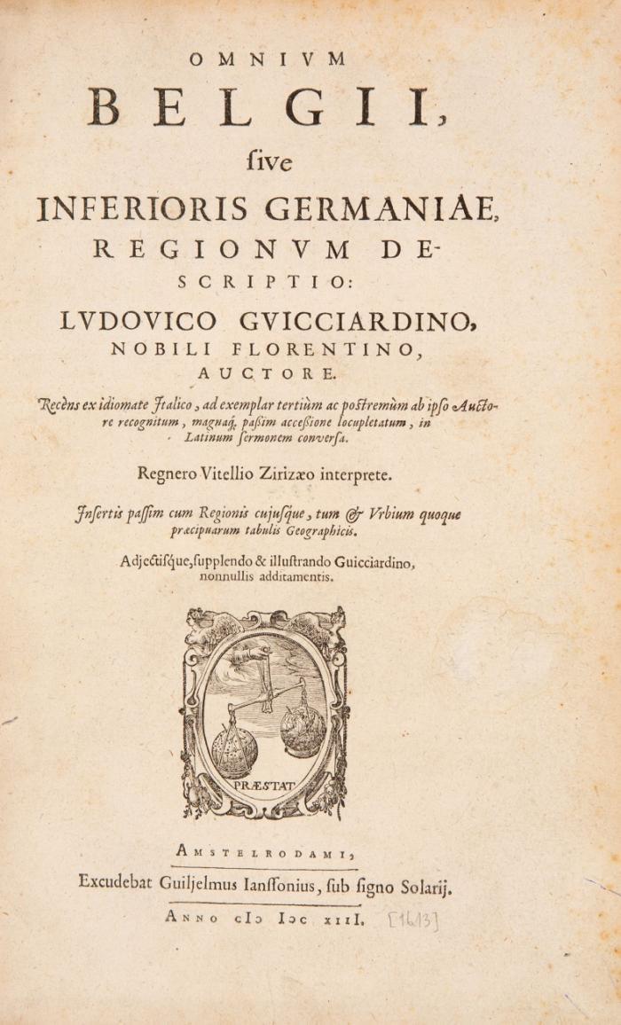 Omnium Belgii sive inferioris Germaniae, regionum descriptio.